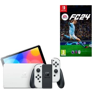 NINTENDO Switch OLED (White) & EA Sports FC 24 Bundle, White