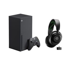 Microsoft Xbox Series X & Arctis Nova 4X Wireless 7.1 Gaming Headset Bundle, Black