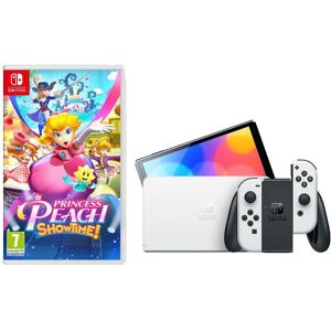 Nintendo Switch OLED White & Princess Peach: Showtime Bundle, White