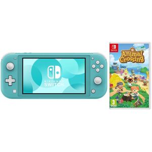 Nintendo Switch Lite Turquoise & Animal Crossing: New Horizons Bundle, Blue