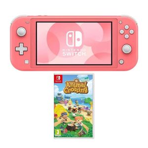 Nintendo Switch Lite (Coral) & Animal Crossing: New Horizons Bundle, Pink