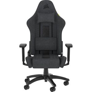 CORSAIR TC100 RELAXED Gaming Chair - Grey & Black, Black,Silver/Grey