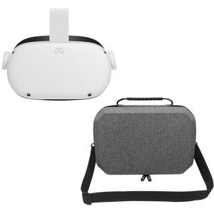 Meta Quest 2 VR Gaming Headset (128 GB) & AVRCPL23 Meta Quest 2 EVA Carrying Case (Grey) Bundle