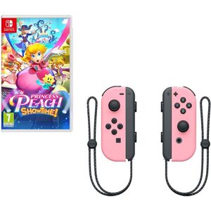 Nintendo Switch Princess Peach: Showtime & Joy-Con Wireless Controllers Bundle - Pastel Pink