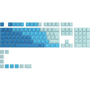 GLORIOUS GPBT Keycaps - UK Layout, Ocean Blue, Blue