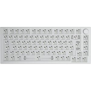 GLORIOUS GMMK PRO Barebones 75% Gaming Keyboard - White, White