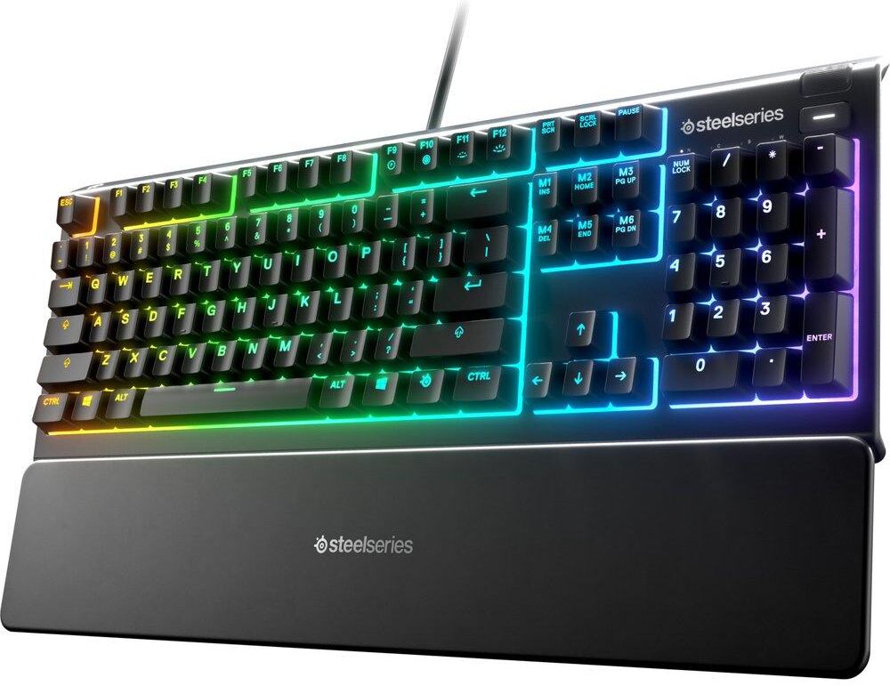 STEELSERIES Apex 3 Gaming Keyboard, Black