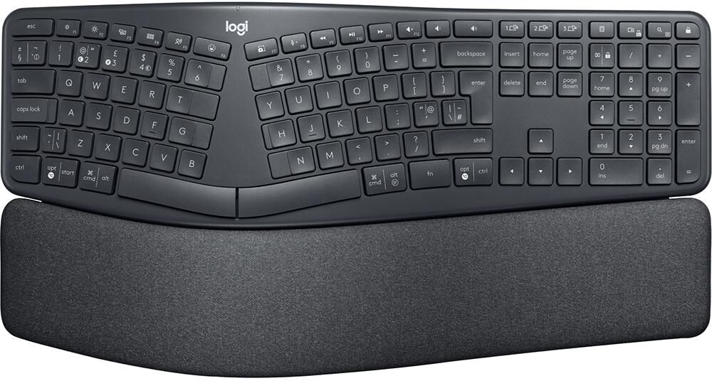 LOGITECH ERGO K860 Wireless Keyboard - Graphite, Black