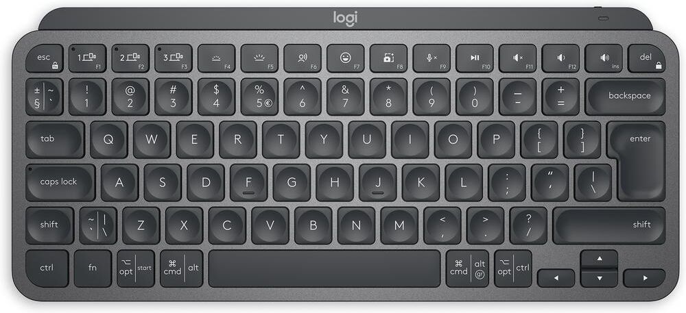 LOGITECH MX Keys Mini Wireless Keyboard - Graphite, Black