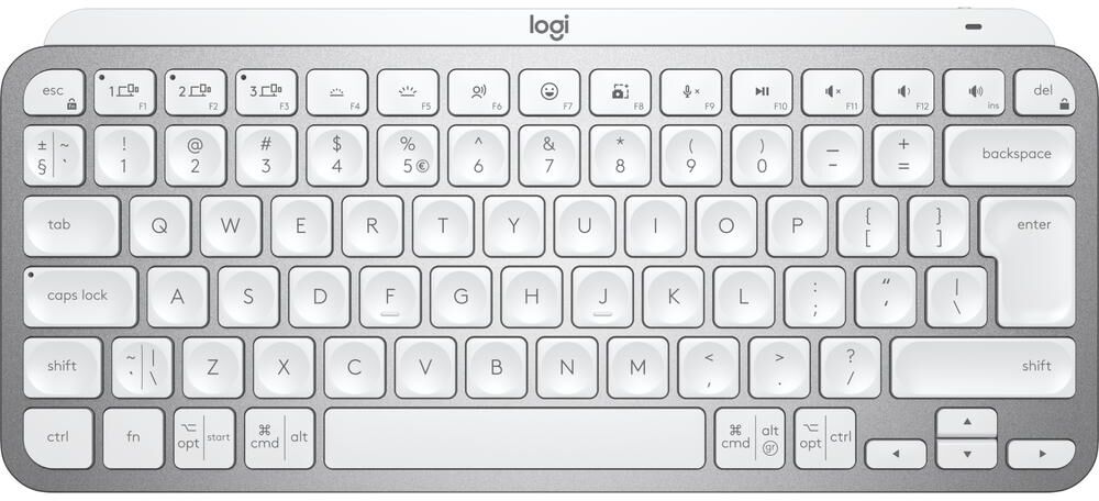 LOGITECH MX Keys Mini Wireless Keyboard - Pale Grey, Silver/Grey