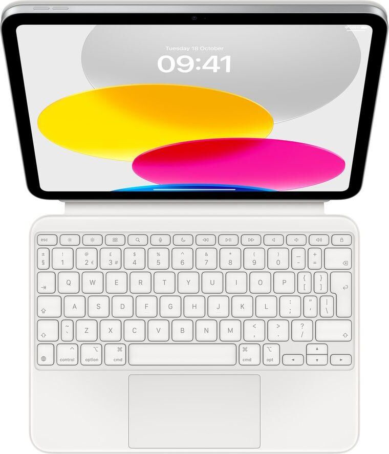 APPLE iPad (10th Gen) 10.9" Magic Keyboard Folio Case - White, White