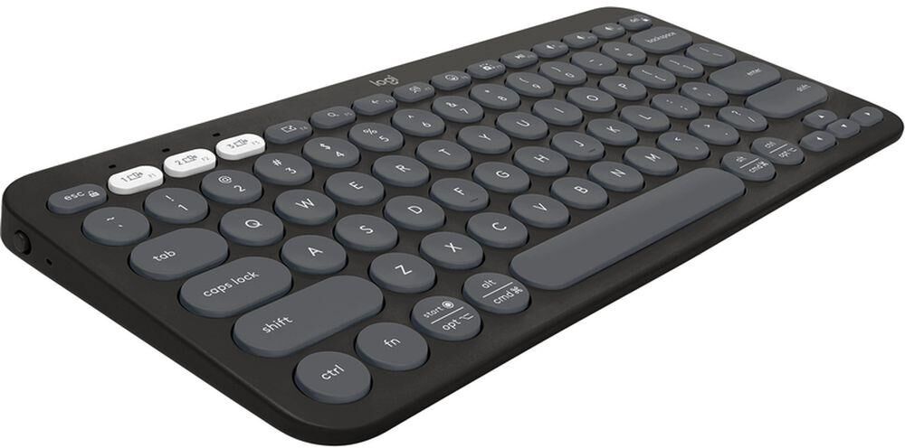 LOGITECH Pebble Keys 2 K380S Wireless Keyboard - Black, Black