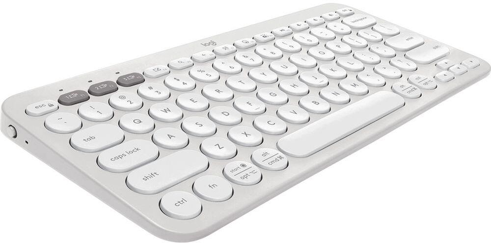 LOGITECH Pebble Keys 2 K380S Wireless Keyboard - White, White