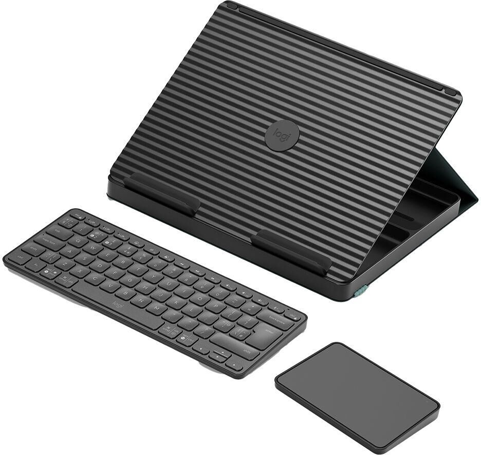 LOGITECH Casa Pop-up Desk Wireless Keyboard & ToucHPad Set - Classic Chic