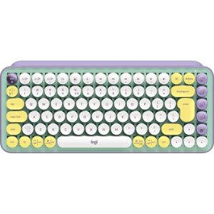 LOGITECH POP Keys Wireless Mechanical Keyboard - Daydream Mint, Yellow,Green,Purple,White