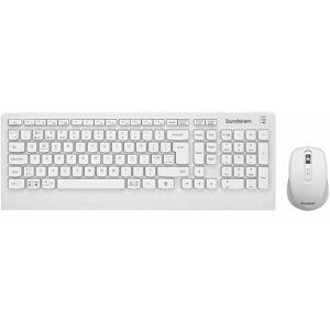 SANDSTROM SWLCS23 Wireless Keyboard & Mouse Set - White