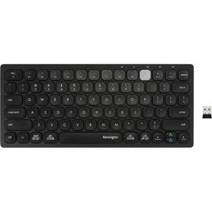 KENSINGTON Multi-Device Dual Wireless Compact Keyboard - Black, Black