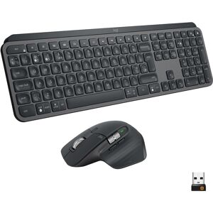 Logitech MX Master 3S Wireless Darkfield Mouse & MX Keys S Wireless Keyboard Bundle, Black