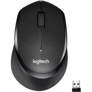 LOGITECH M330 Silent Plus Wireless Optical Mouse - Black, Black