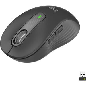 LOGITECH Signature M650 Wireless Optical Mouse - Graphite, Black,Silver/Grey