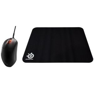 Steelseries Prime+ RGB Optical Gaming Mouse & Gaming Surface Bundle, Black