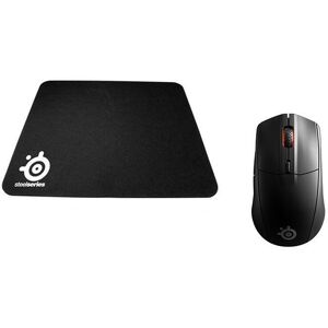 Steelseries Rival 3 Wireless Gaming Mouse & Gaming Surface Bundle, Black