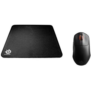 Steelseries Prime Mini Wireless Gaming Mouse & Gaming Surface Bundle, Black