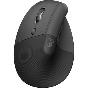 LOGITECH Lift Vertical Ergonomic Optical Mouse - Graphite, Left-Handed, Black,Silver/Grey