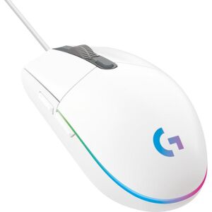 LOGITECH G203 Lightsync Optical Gaming Mouse - White, White