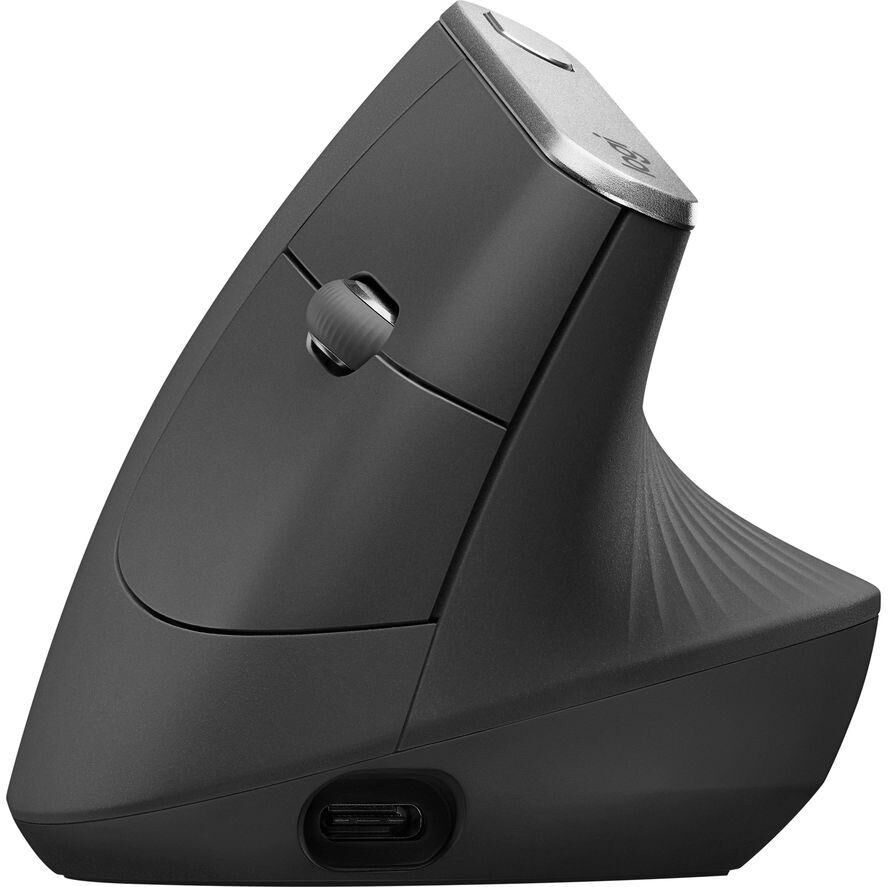 LOGITECH MX Vertical Ergonomic Optical Mouse, Silver/Grey