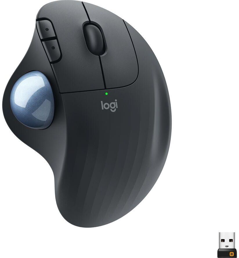 LOGITECH ERGO M575 Wireless Optical Trackball Mouse, Black