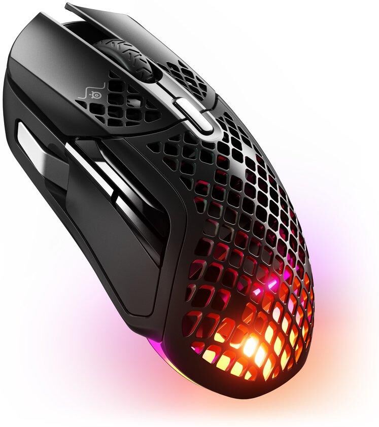 STEELSERIES Aerox 5 RGB Wireless Optical Gaming Mouse, Black