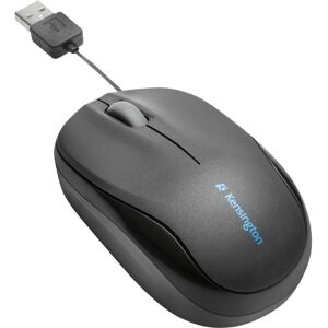 KENSINGTON Pro Fit Mobile Retractable Laser Mouse, Black