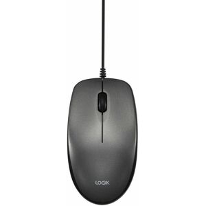 LOGIK L3BWDM23 Optical Mouse, Black,Silver/Grey