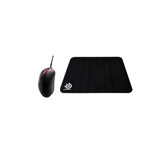 Steelseries Prime+ RGB Optical Gaming Mouse & Gaming Surface Bundle, Black