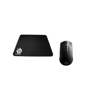 Steelseries Rival 3 Wireless Gaming Mouse & Gaming Surface Bundle, Black
