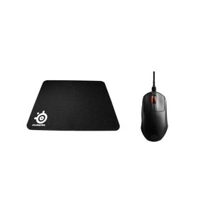 Steelseries Prime Mini RGB Optical Gaming Mouse & Gaming Surface Bundle, Black