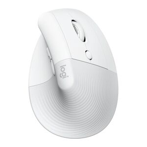 LOGITECH Lift Vertical Ergonomic Optical Mouse - White, White