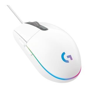 LOGITECH G203 Lightsync Optical Gaming Mouse - White, White