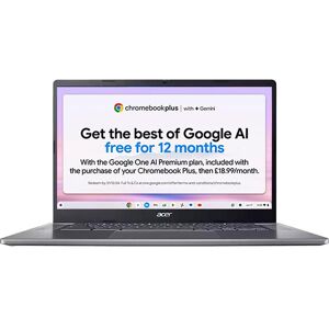 ACER 515 15.6" Chromebook Plus - Intel®Core i5, 256 GB SSD, Grey, Silver/Grey