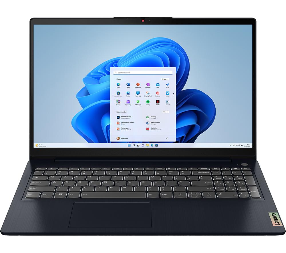 LENOVO IdeaPad 3 15.6" Laptop - AMD Ryzen™ 3, 128 GB SSD, Blue, Blue