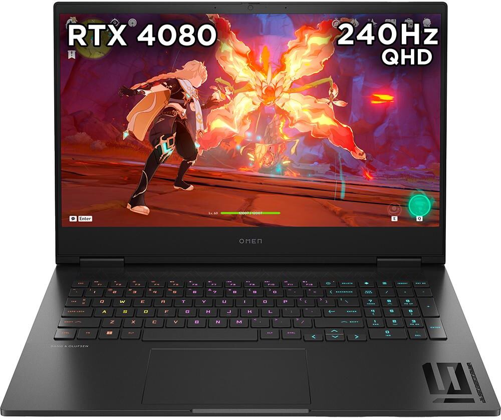 HP OMEN 16-wf0507na 16.1" Gaming Laptop - Intel®Core i7, RTX 4080, 1 TB SSD, Black