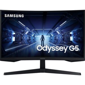SAMSUNG Odyssey G5 LC27G55TQBUXXU Quad HD 27" Curved LED Gaming Monitor - Black, Black