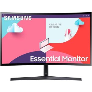 SAMSUNG LS24C366EAUXXU Full HD 24" Curved VA LCD Monitor - Black, Black