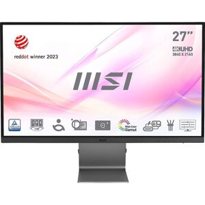 MSI Modern MD271UL 4K Ultra HD 27" IPS Monitor - Grey, Black