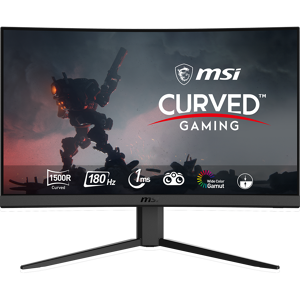 MSI G24C4 E2 Full HD 24" Curved VA Gaming Monitor - Black, Black