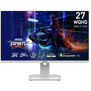 MSI MAG 274QRFW Quad HD 27" IPS LCD Gaming Monitor - Black, White