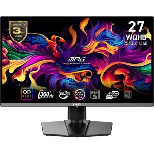 MSI MPG 271QRX QD-OLED Quad HD 26.5" OLED Gaming Monitor - Black, Black