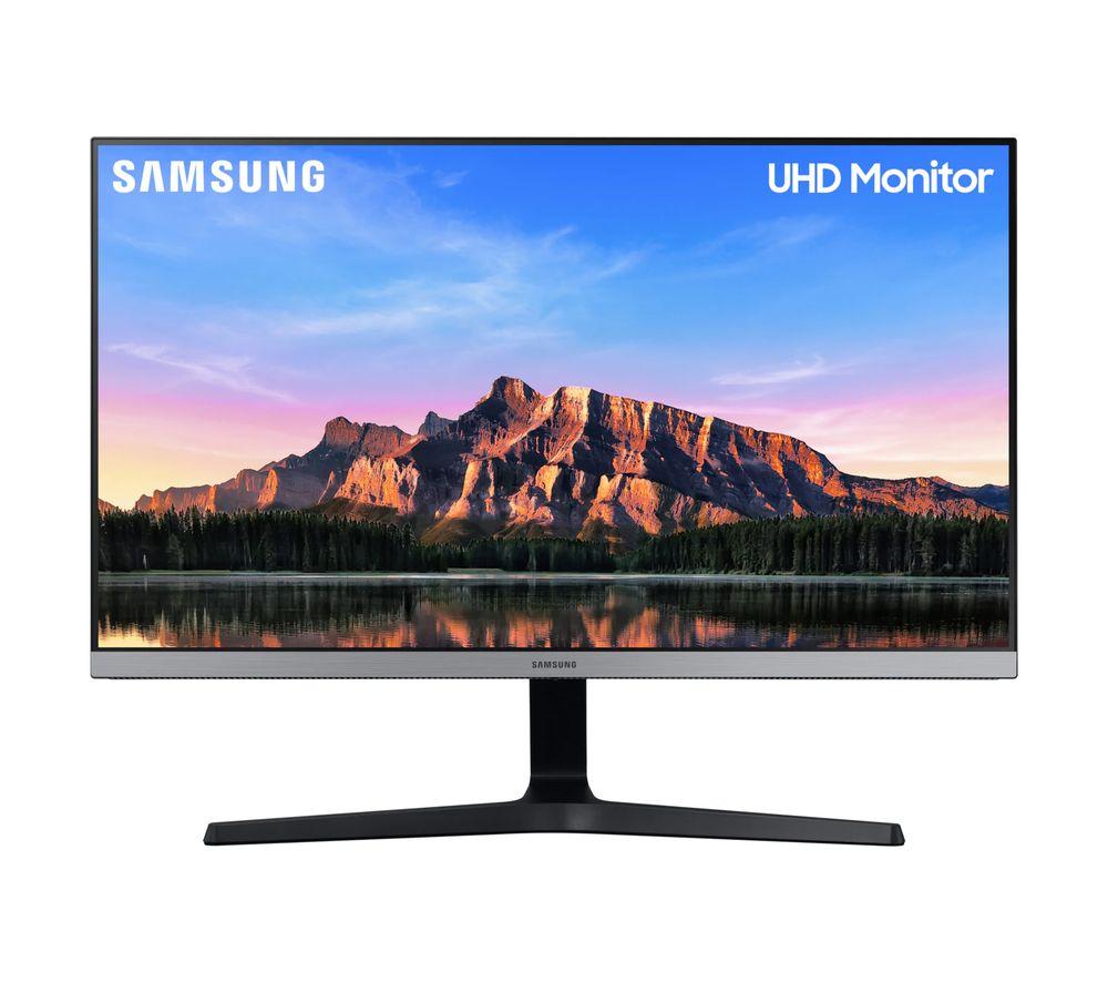 SAMSUNG LU28R550UQUXEN 4K Ultra HD 28 LED Monitor - Dark Grey, Silver/Grey