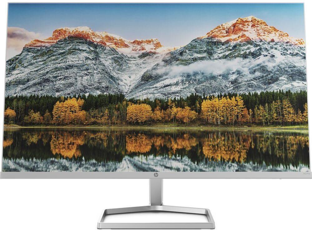 HP M27fw Full HD 27" IPS LCD Monitor - White, Silver/Grey,White